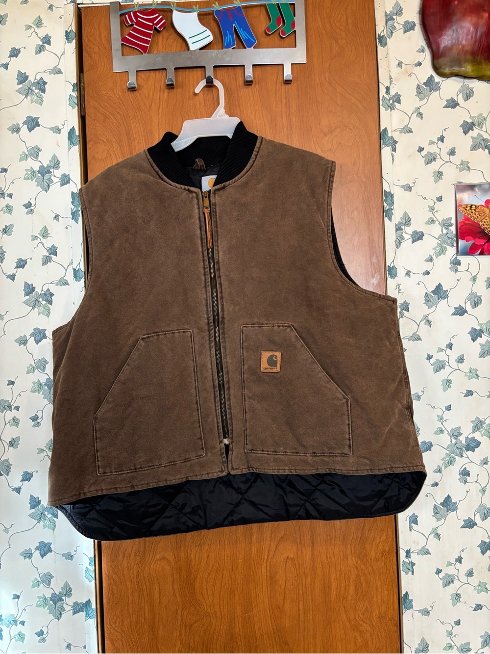 Carhartt Brown Corduroy Work Vest
